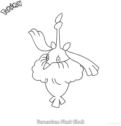 Free printable Wormadam Plant Cloak Coloring Page - Free Printable Pokemon Coloring Sheets coloring page
